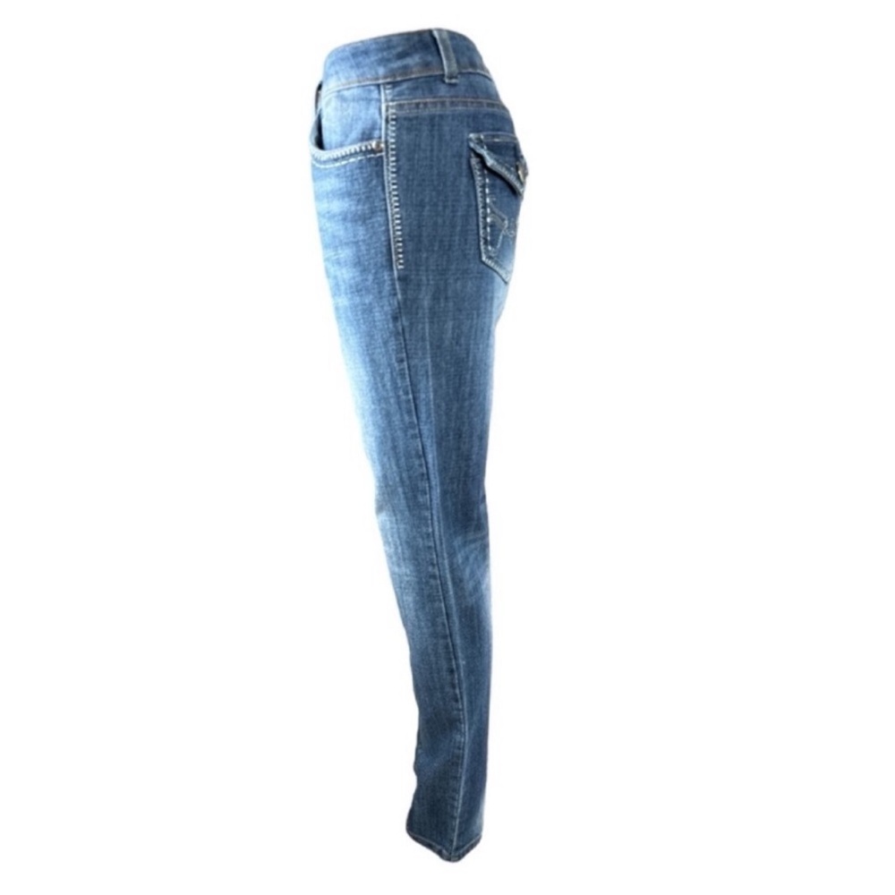 DAZL Low Rise Skinny Jeans, Decorative Pockets, Size 7. - Picture 4 of 12